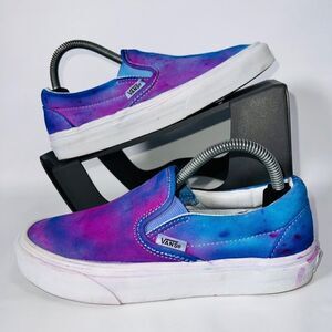 Vans Classic Slip-on Sneakers Custom Multicolor Tie Die Women's 5.5